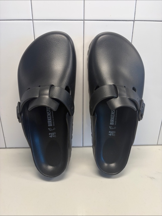 Birkenstock Shoes - Birkenstock Black Foam Slip-On Clogs